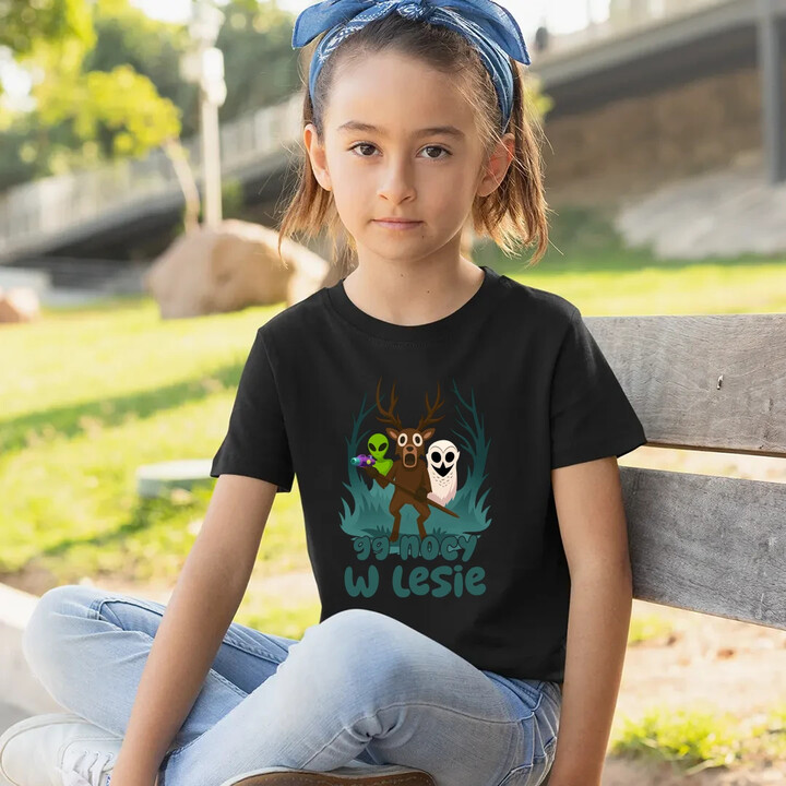 99 nocy w lesie - dziecięca koszulka na prezent - dla fanów gry Roblox