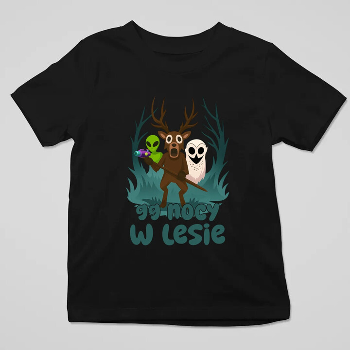 99 nocy w lesie - dziecięca koszulka na prezent - dla fanów gry Roblox