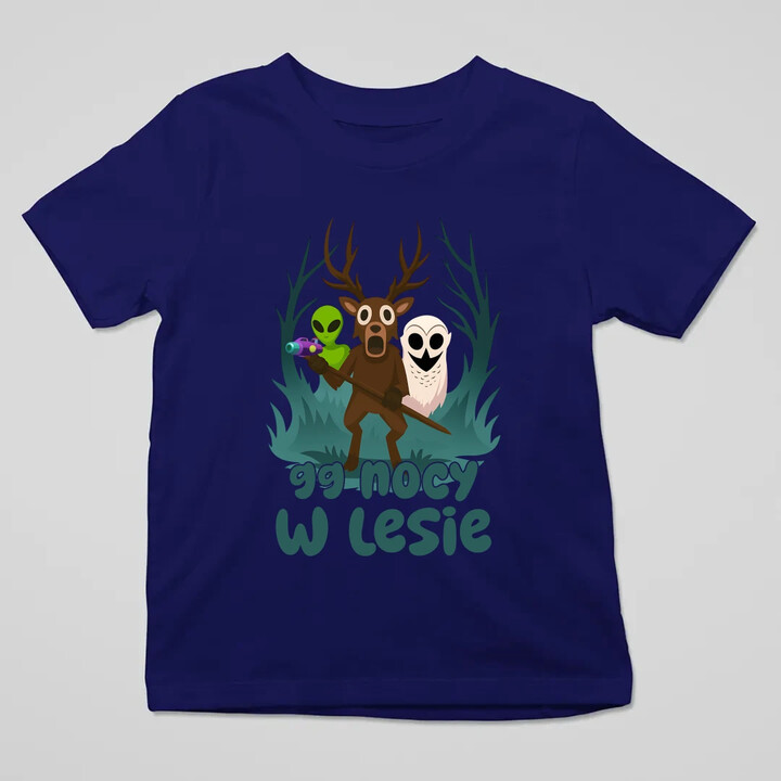 99 nocy w lesie - dziecięca koszulka na prezent - dla fanów gry Roblox