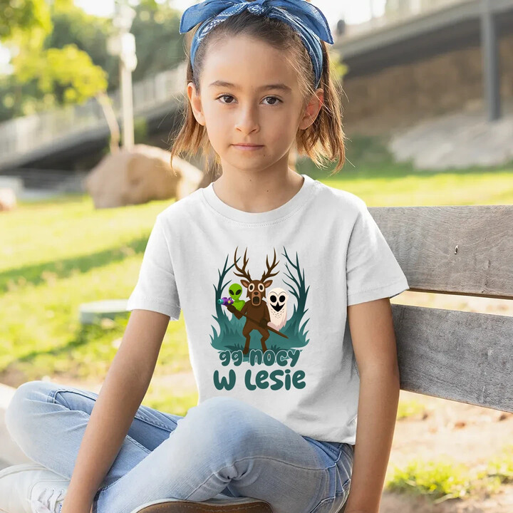 99 nocy w lesie - dziecięca koszulka na prezent - dla fanów gry Roblox