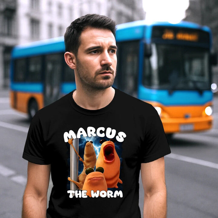 Marcus the worm - męska koszulka na prezent
