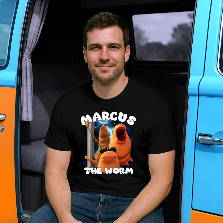 Marcus the worm - męska koszulka na prezent