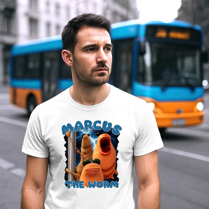 Marcus the worm - męska koszulka na prezent