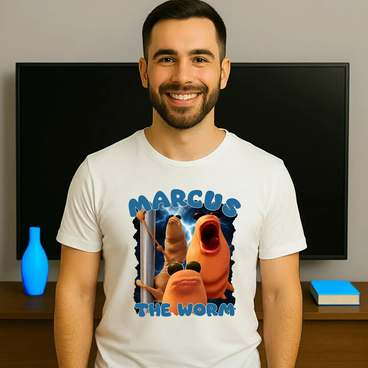 Marcus the worm - męska koszulka na prezent