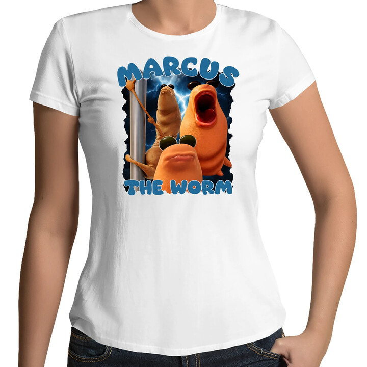 Marcus the worm - damska koszulka na prezent