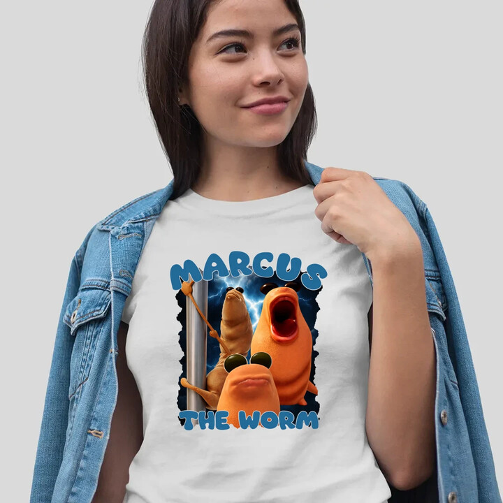 Marcus the worm - damska koszulka na prezent