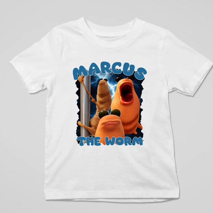 Marcus the worm - dziecięca koszulka na prezent