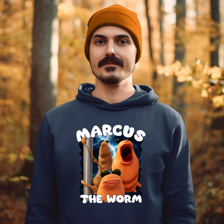 Marcus the worm - męska bluza na prezent