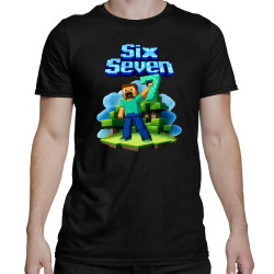 Steve 67 - Six Seven - męska koszulka na prezent - inspirowane Minecraft