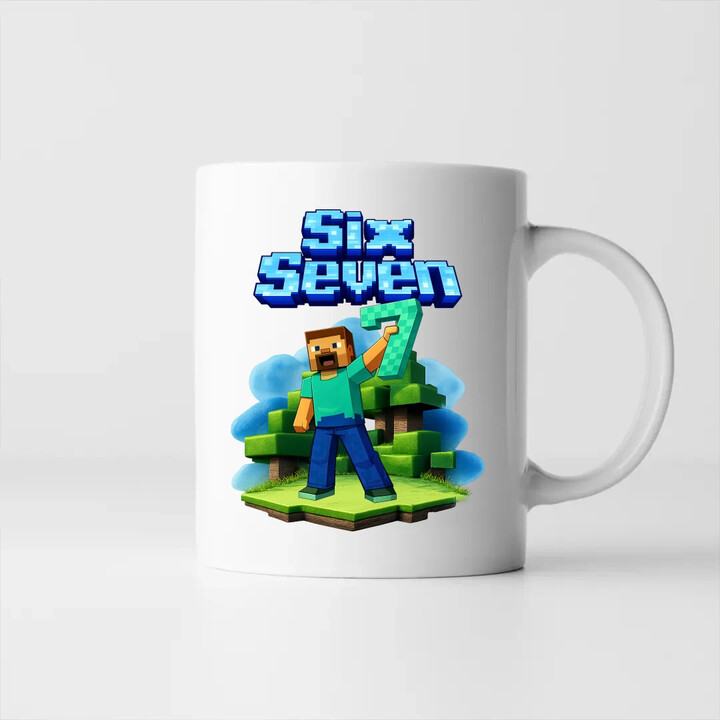 Steve 67 - Six Seven - kubek na prezent - inspirowane Minecraft