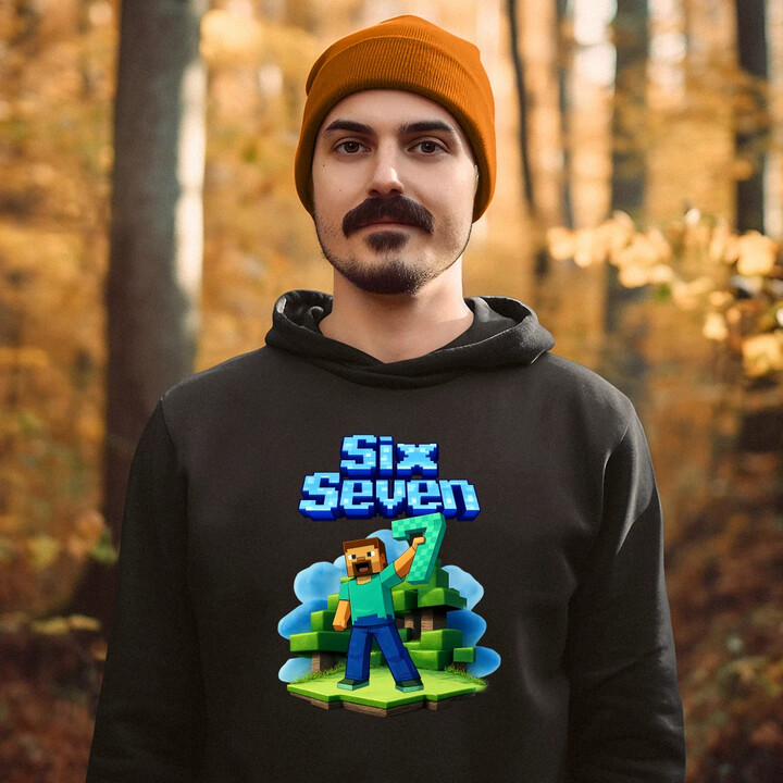 Steve 67 - Six Seven - męska bluza na prezent - inspirowane Minecraft