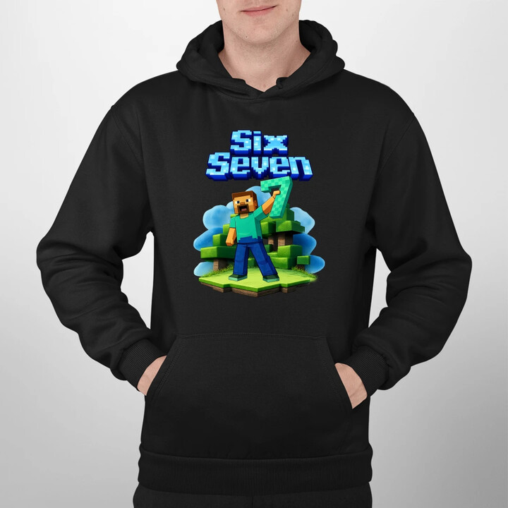 Steve 67 - Six Seven - męska bluza na prezent - inspirowane Minecraft