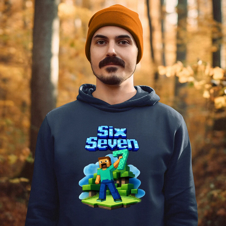 Steve 67 - Six Seven - męska bluza na prezent - inspirowane Minecraft