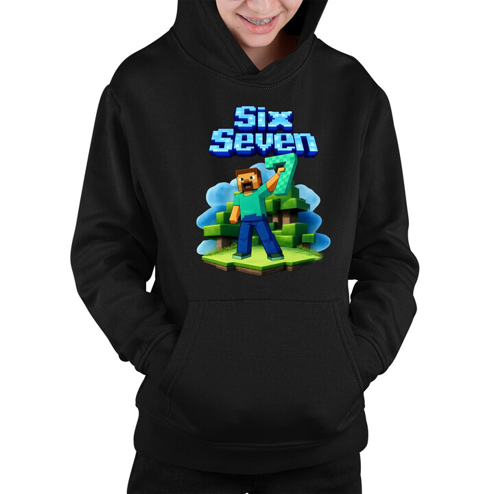 Steve 67 - Six Seven - dziecięca bluza na prezent - inspirowane Minecraft