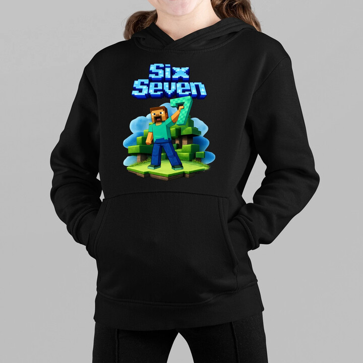 Steve 67 - Six Seven - dziecięca bluza na prezent - inspirowane Minecraft
