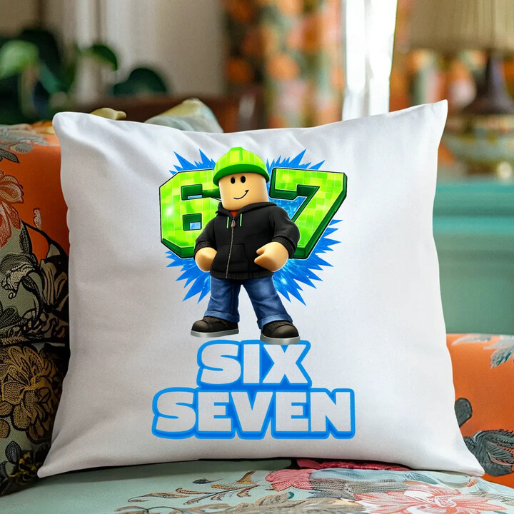 Six Seven 67 - poduszka na prezent - inspirowane Roblox