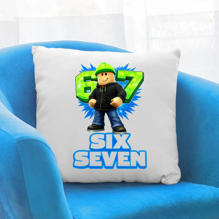 Six Seven 67 - poduszka na prezent - inspirowane Roblox