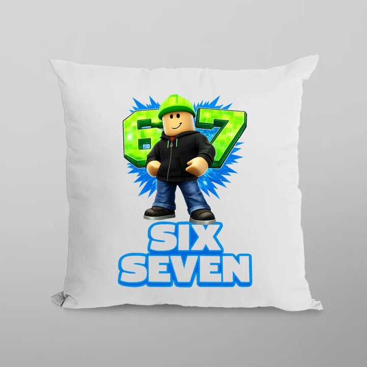 Six Seven 67 - poduszka na prezent - inspirowane Roblox