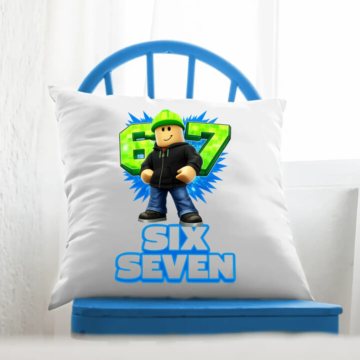 Six Seven 67 - poduszka na prezent - inspirowane Roblox