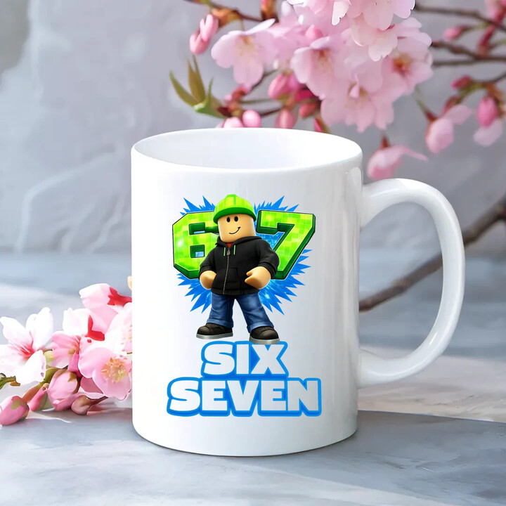 Six Seven 67 - kubek na prezent - inspirowane Roblox