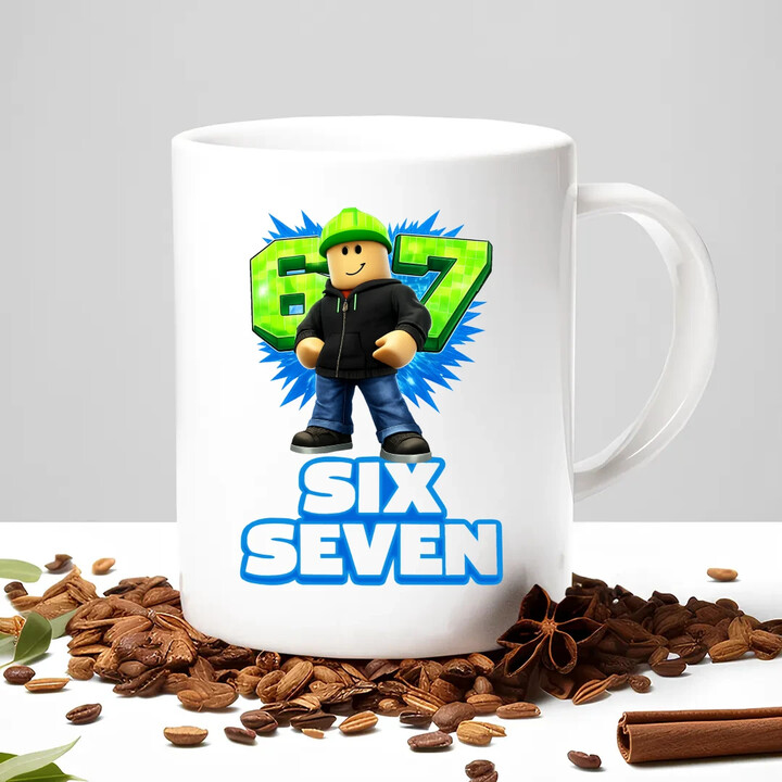 Six Seven 67 - kubek na prezent - inspirowane Roblox