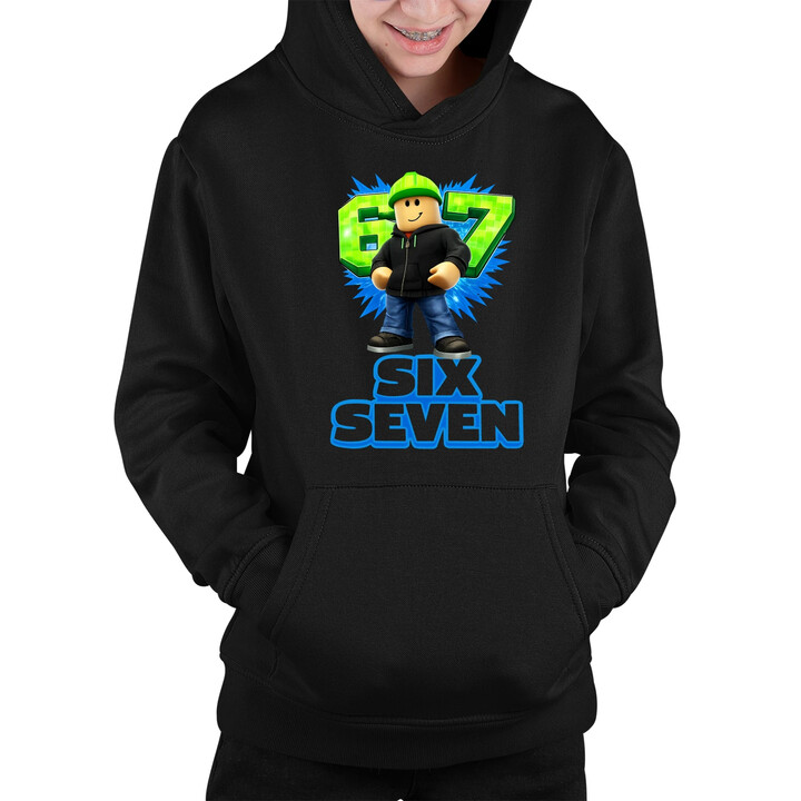 Six Seven 67 - dziecięca bluza na prezent - inspirowane Roblox