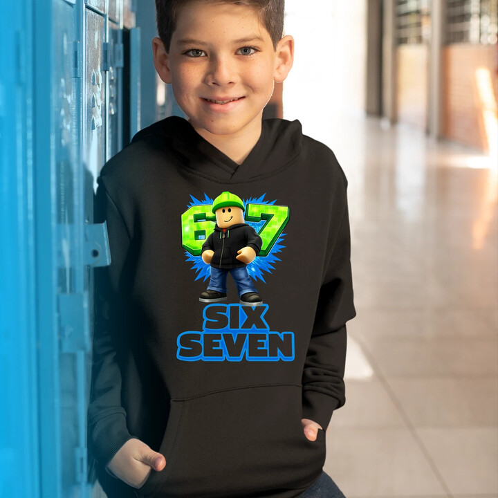 Six Seven 67 - dziecięca bluza na prezent - inspirowane Roblox