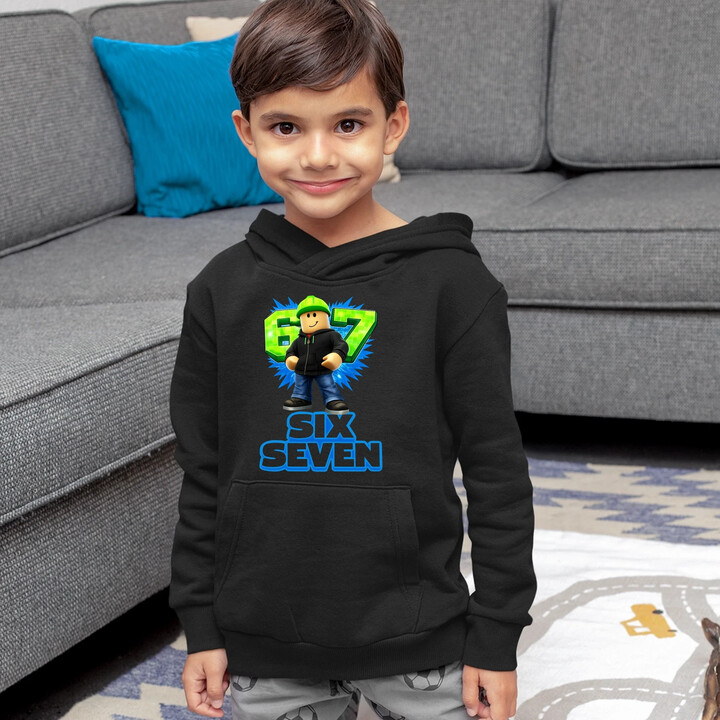 Six Seven 67 - dziecięca bluza na prezent - inspirowane Roblox