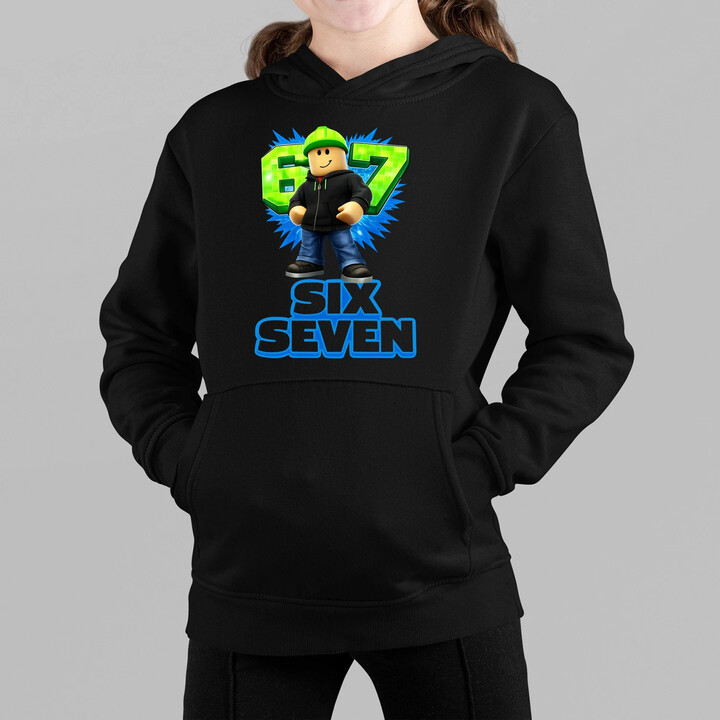 Six Seven 67 - dziecięca bluza na prezent - inspirowane Roblox