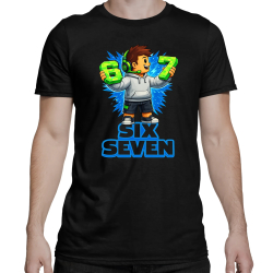 67 - Six Seven - męska koszulka na prezent - inspirowane Roblox
