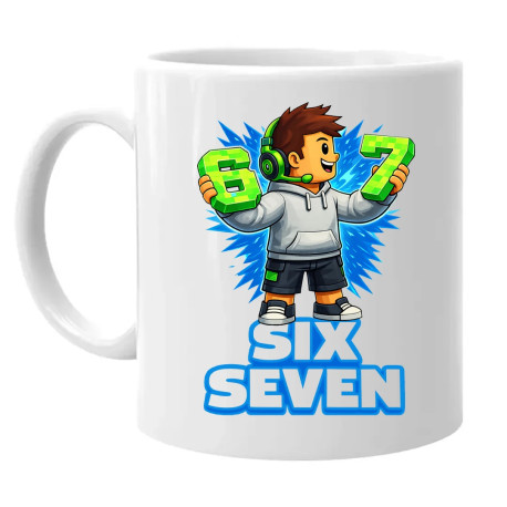 67 - Six Seven - kubek na prezent - inspirowane Roblox