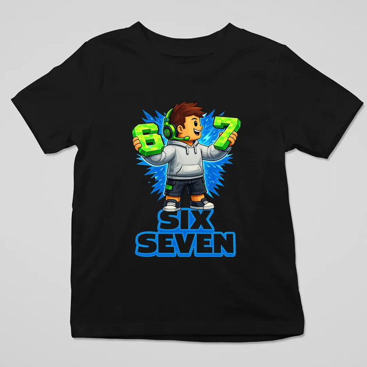 67 - Six Seven - dziecięca koszulka na prezent - inspirowane Roblox