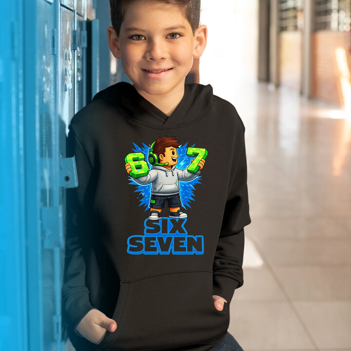 67 - Six Seven - dziecięca bluza na prezent - inspirowane Roblox