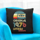 Original - best of' 1976 (50lat) - czarna poduszka na prezent