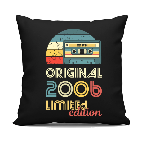 Original - best of' 2006 (20lat) - czarna poduszka na prezent