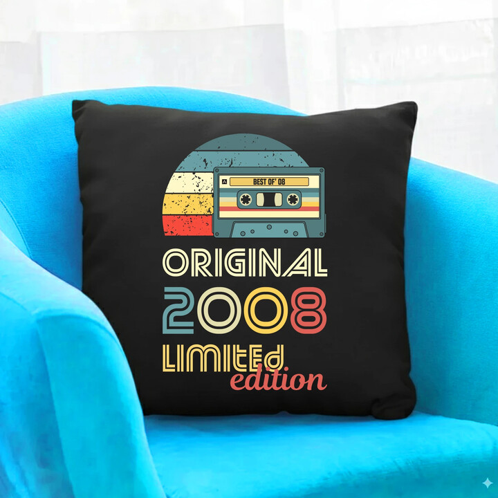 Original - best of' 2008 (18lat) - czarna poduszka na prezent