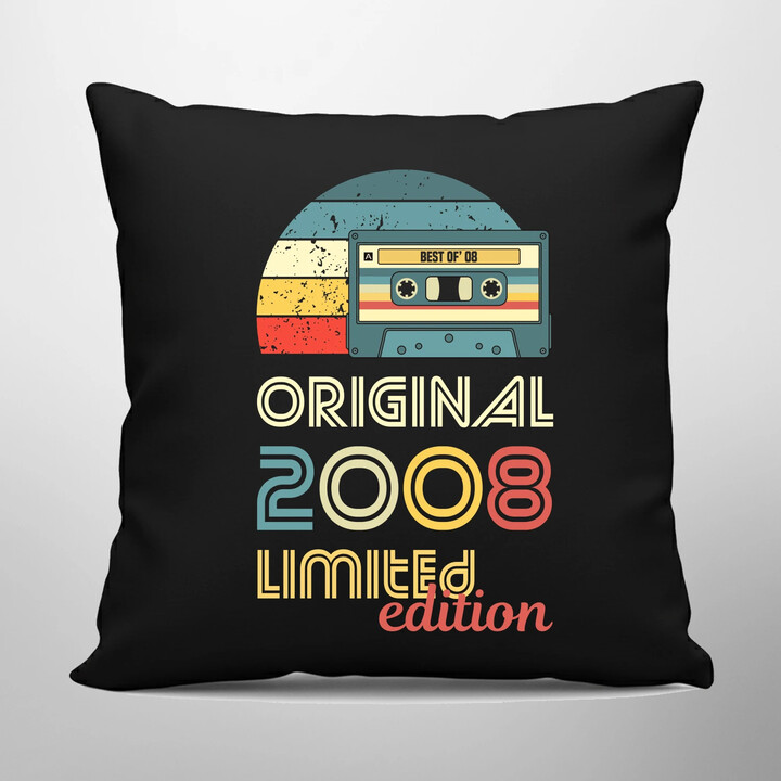 Original - best of' 2008 (18lat) - czarna poduszka na prezent
