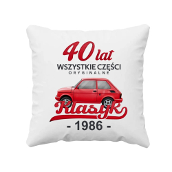 40 Lat Wszystkie części oryginalne Klasyk od 1986 - poduszka na prezent