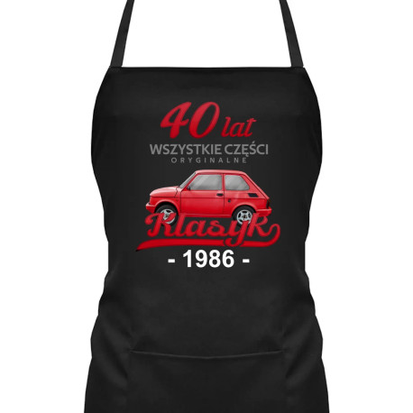 40 Lat Wszystkie części oryginalne Klasyk od 1986 - fartuch na prezent