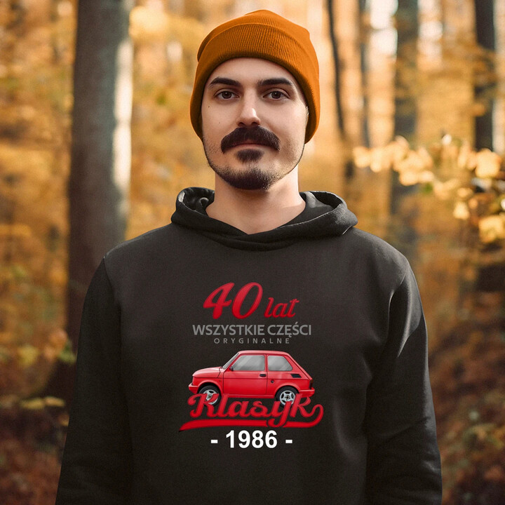 40 Lat Wszystkie części oryginalne Klasyk od 1986 - męska bluza na prezent