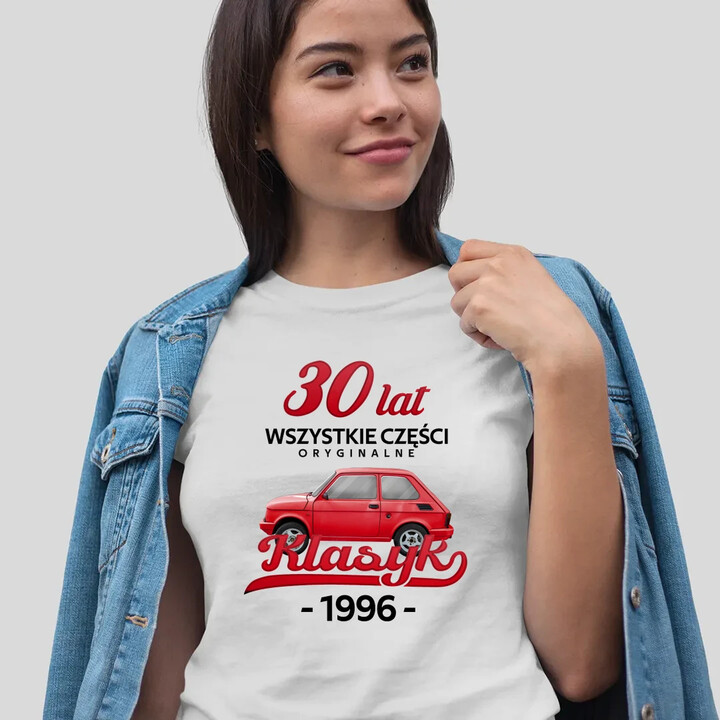 30 Lat Wszystkie części oryginalne Klasyk od 1996 - damska koszulka na prezent