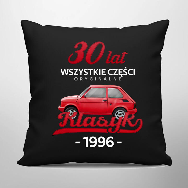 30 Lat Wszystkie części oryginalne Klasyk od 1996 - czarna poduszka na prezent