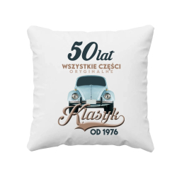 50 lat Wszystkie części oryginalne - Klasyk od 1976 - poduszka na prezent