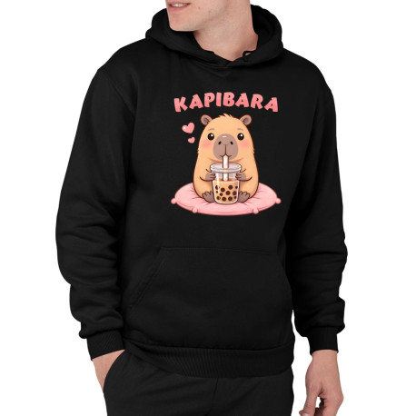 Kapibara - bubble tea - męska bluza na prezent