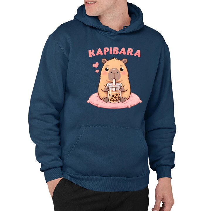 Kapibara - bubble tea - męska bluza na prezent