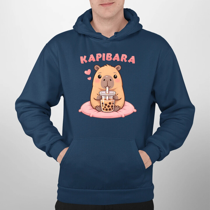Kapibara - bubble tea - męska bluza na prezent