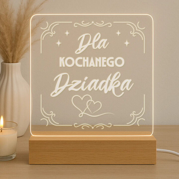 Dla kochanego dziadka - Lampka led z grawerem
