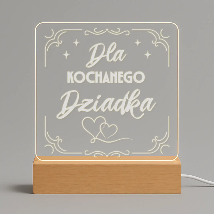 Dla kochanego dziadka - Lampka led z grawerem