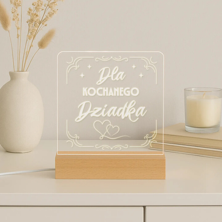 Dla kochanego dziadka - Lampka led z grawerem