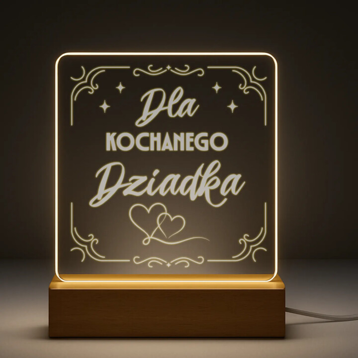 Dla kochanego dziadka - Lampka led z grawerem
